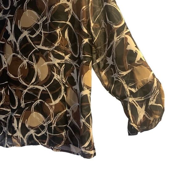 Pre Owned Women’s Sere Nade Button Up Blouse Sz Sm Festive Comfy Style Upscale - Picture 6 of 9